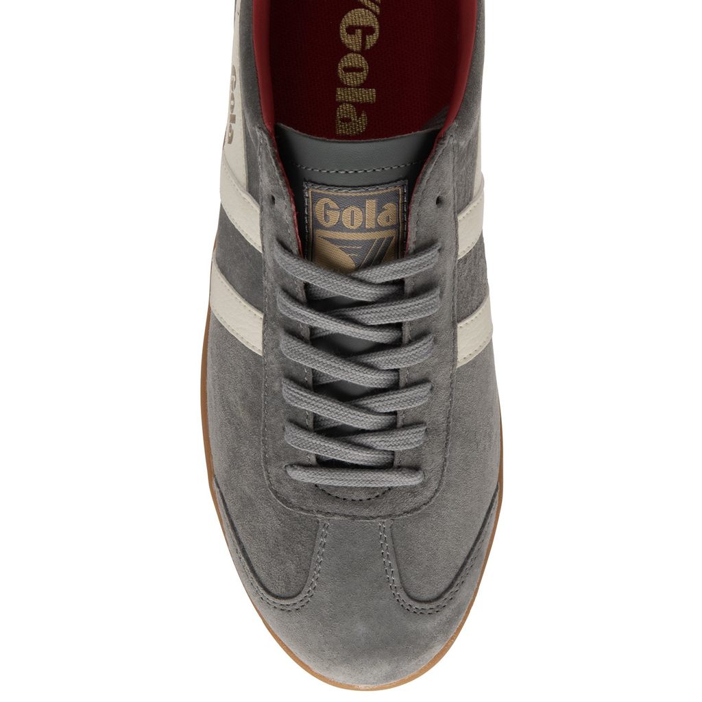 Gola Classics Hurricane Suede Sneakers Blancos Rojos Oscuro Mexico | LON-938640