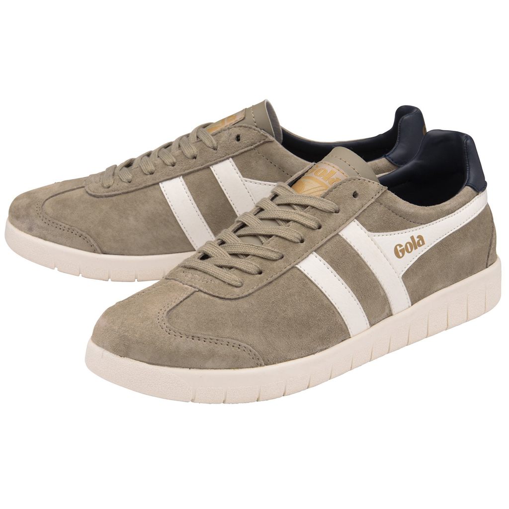 Gola Classics Hurricane Suede Sneakers Blancos Azul Marino Mexico | HCT-812594