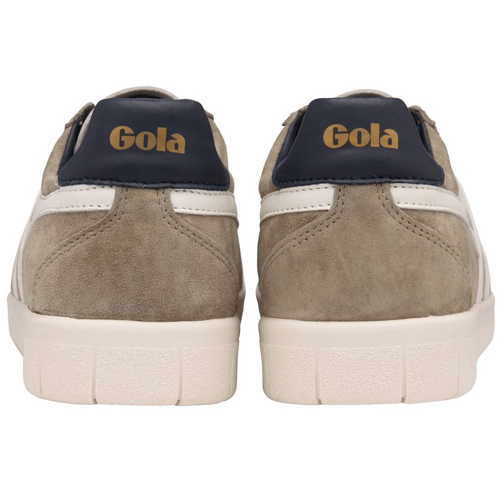 Gola Classics Hurricane Suede Sneakers Blancos Azul Marino Mexico | HCT-812594