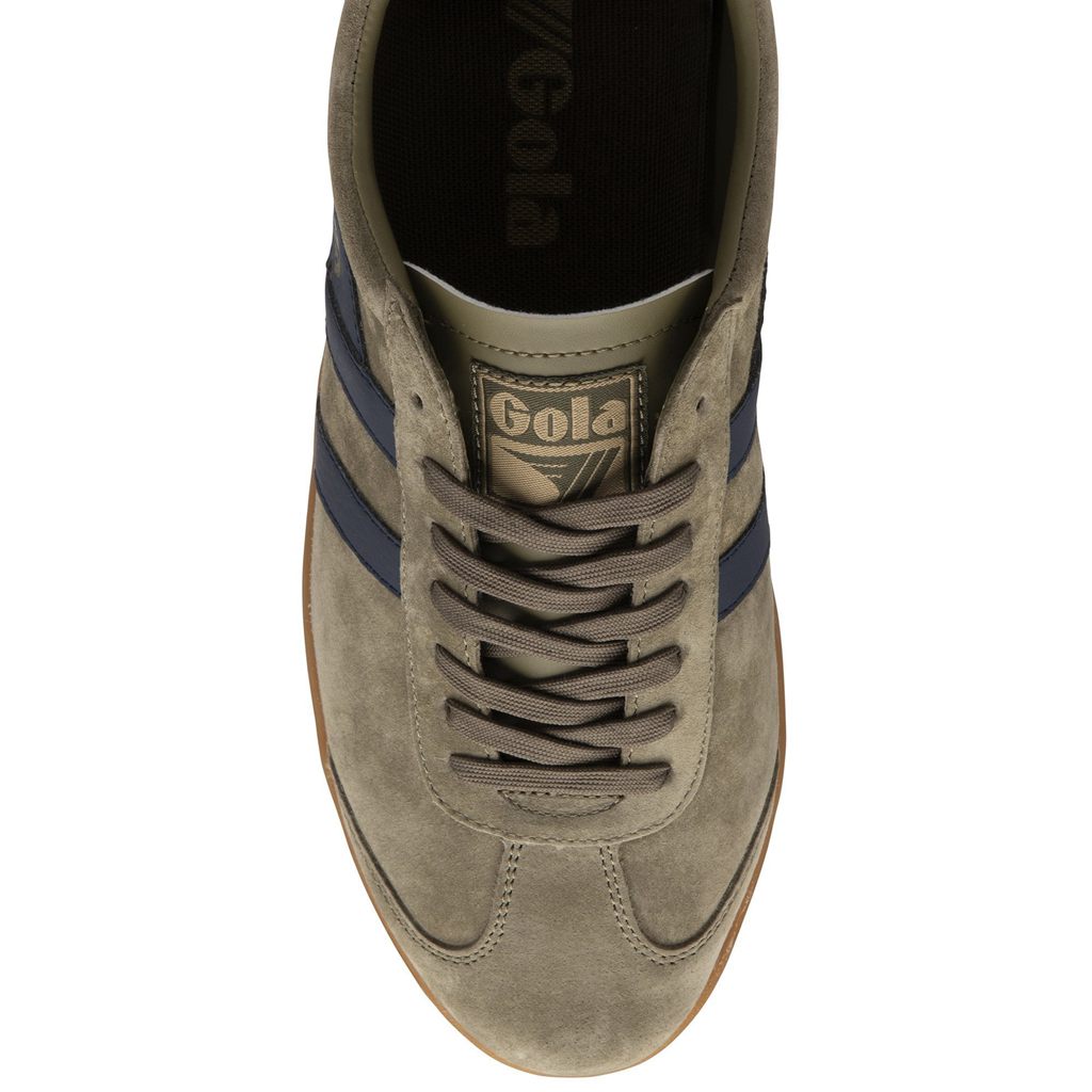 Gola Classics Hurricane Suede Sneakers Kaki Azul Marino Kaki Mexico | JOB-821074