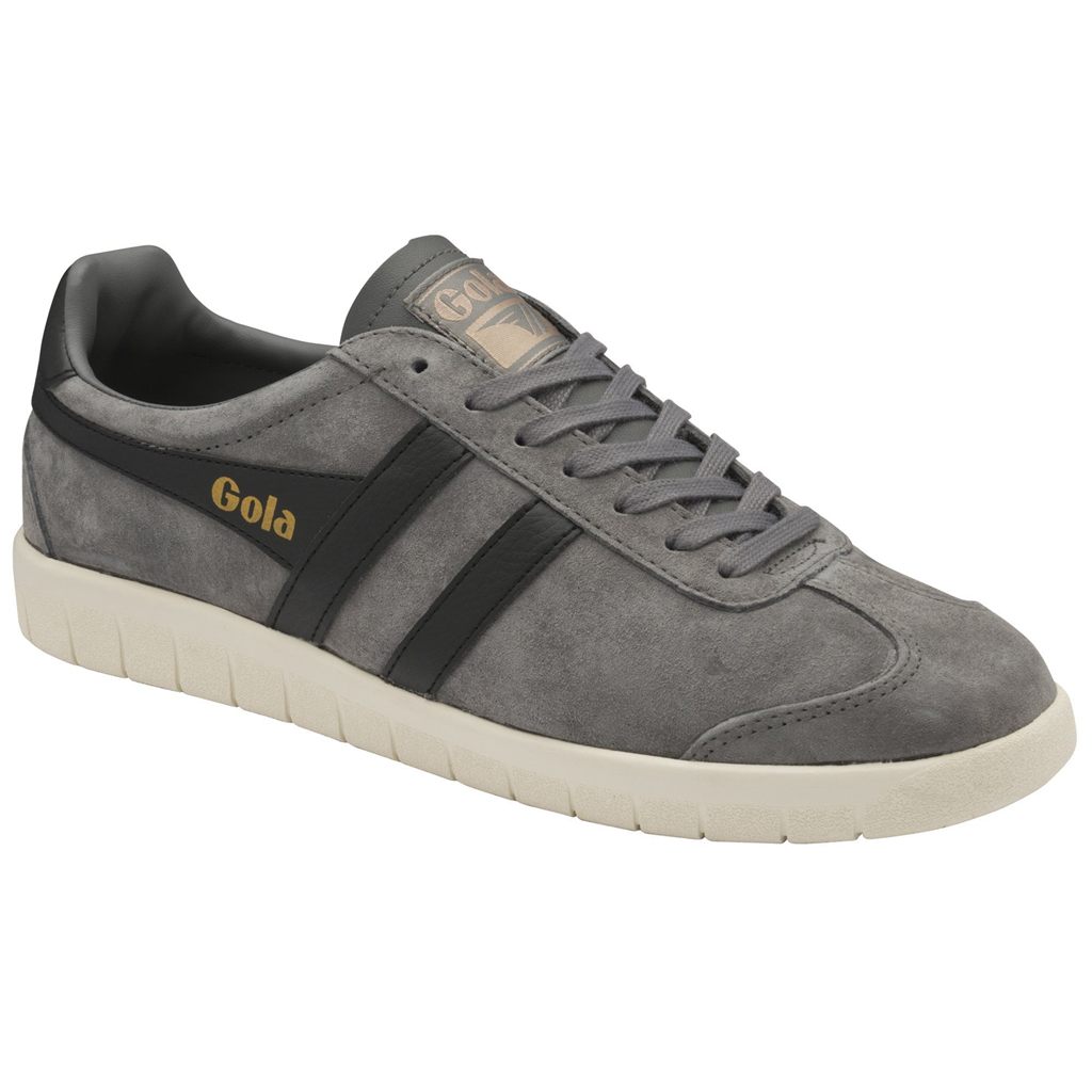 Gola Classics Hurricane Suede Sneakers Negros Blancos Mexico | CAR-876910