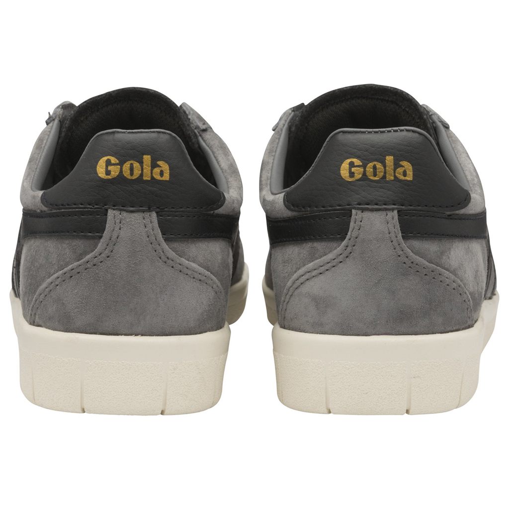 Gola Classics Hurricane Suede Sneakers Negros Blancos Mexico | CAR-876910