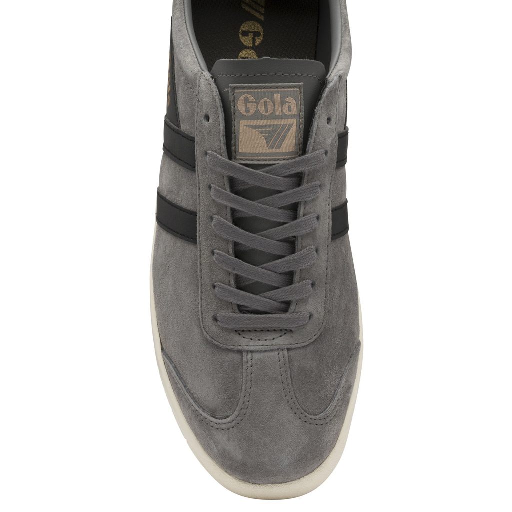 Gola Classics Hurricane Suede Sneakers Negros Blancos Mexico | CAR-876910