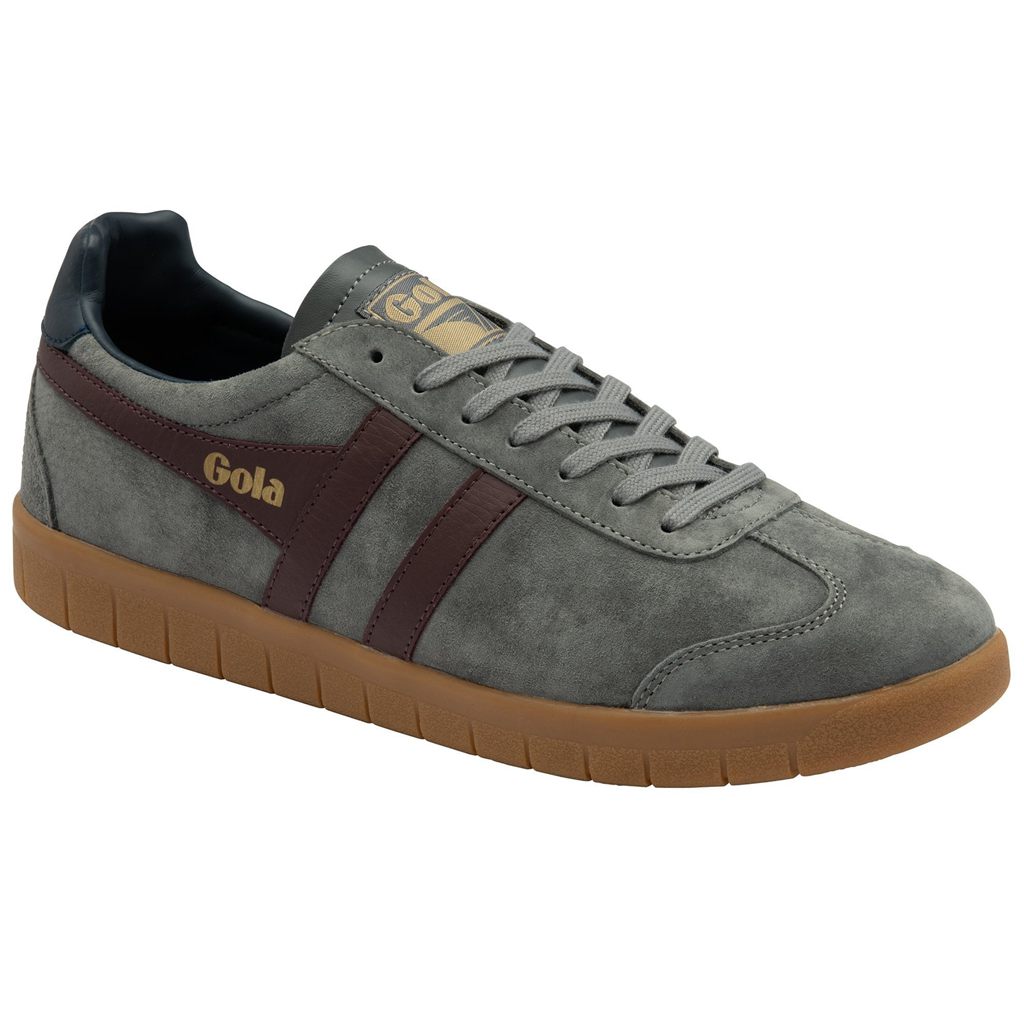 Gola Classics Hurricane Suede Sneakers Vino Azul Marino Mexico | ANV-469207
