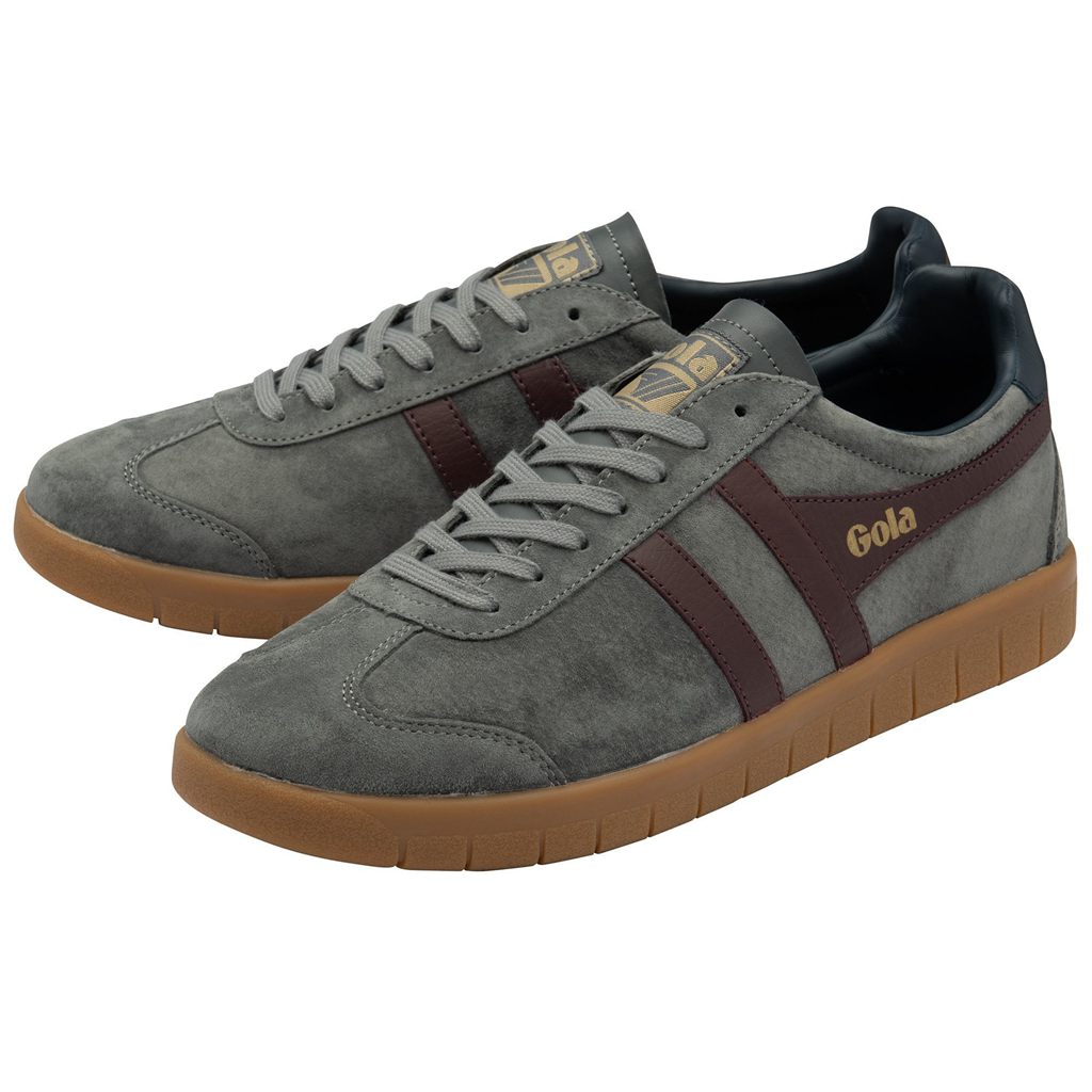 Gola Classics Hurricane Suede Sneakers Vino Azul Marino Mexico | ANV-469207