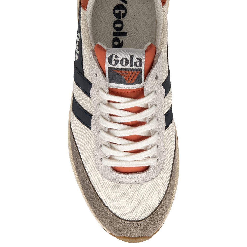 Gola Classics Jupiter Sneakers Blancos Azul Marino Mexico | PUA-175280