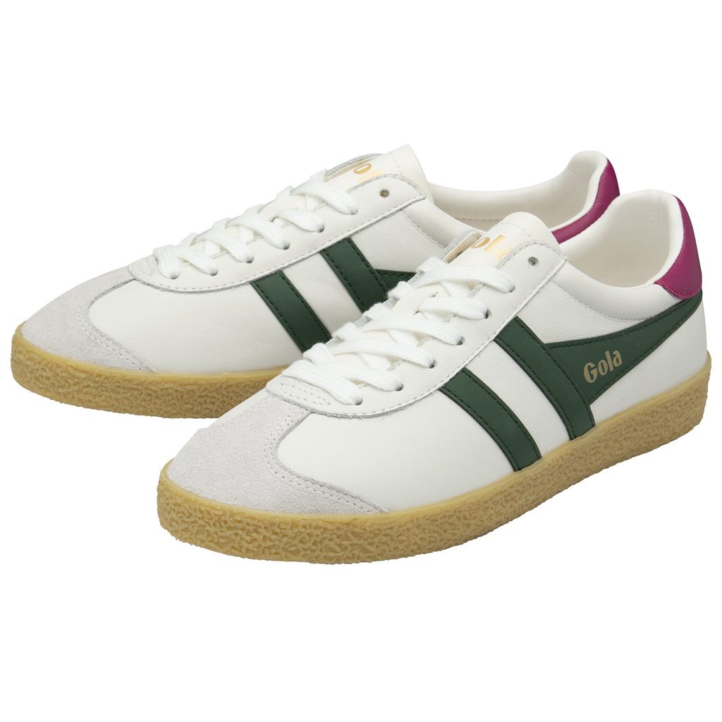 Gola Classics Medallist Leather Sneakers Blancos Fucsia Mexico | SFV-035249