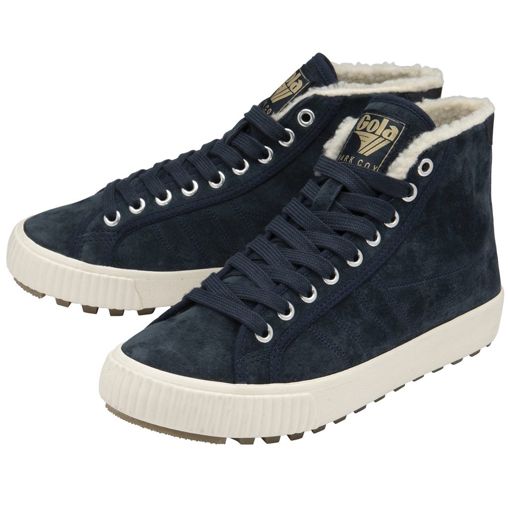 Gola Classics Nordic High Plimsolls Shoes Azul Marino Mexico | XLY-925786