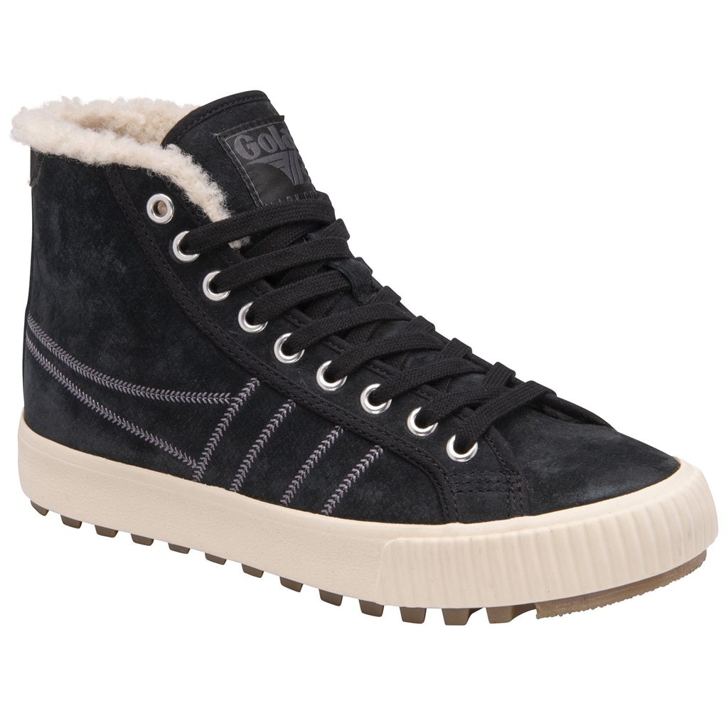 Gola Classics Nordic High Plimsolls Shoes Negros Mexico | ELY-867342