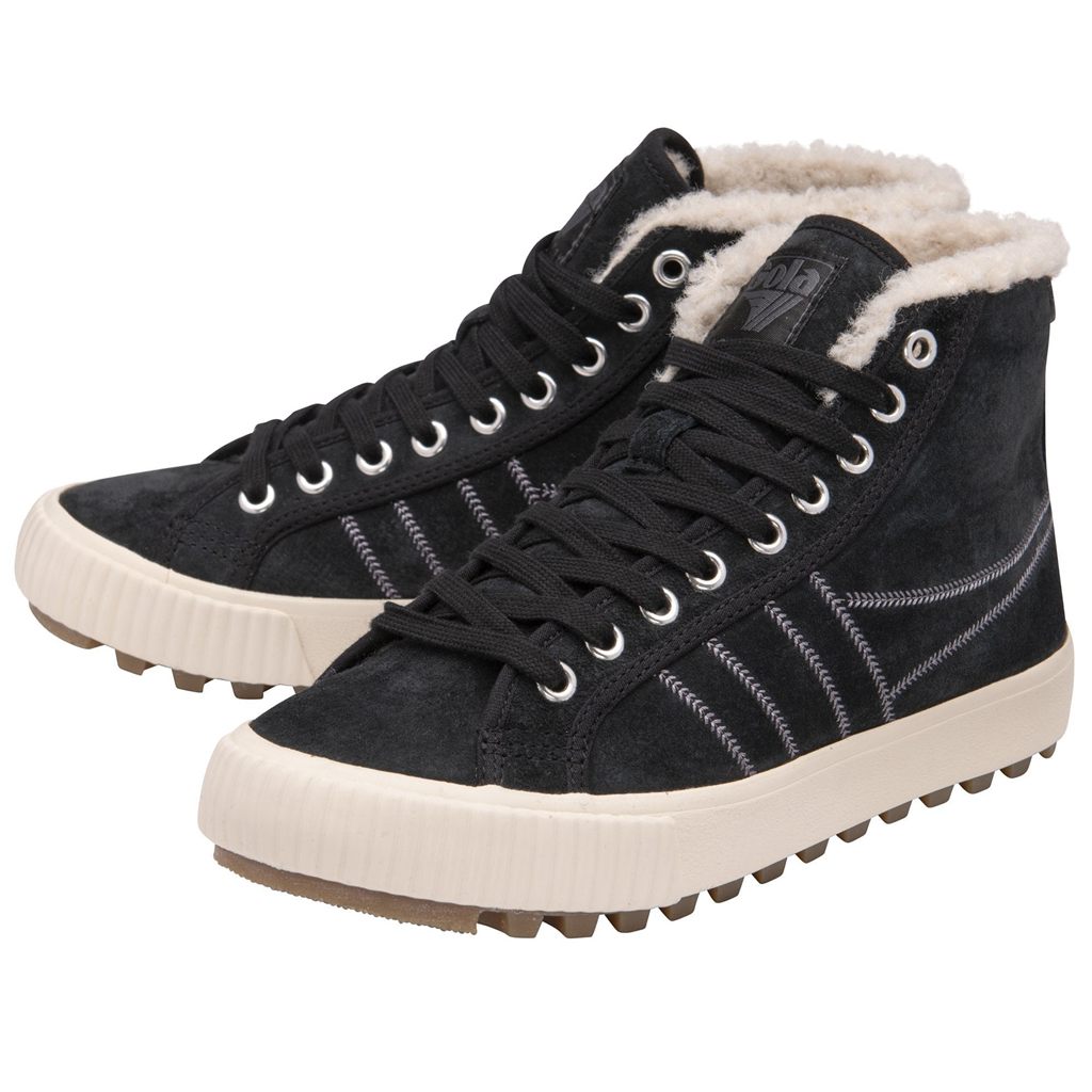 Gola Classics Nordic High Plimsolls Shoes Negros Mexico | ELY-867342