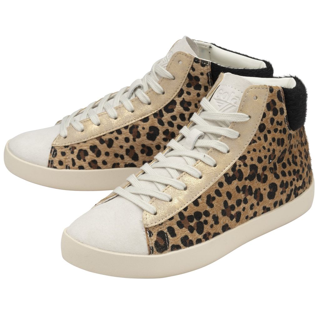 Gola Classics Nova High Oasis Sneakers Blancos Leopardo Mexico | BXU-749638