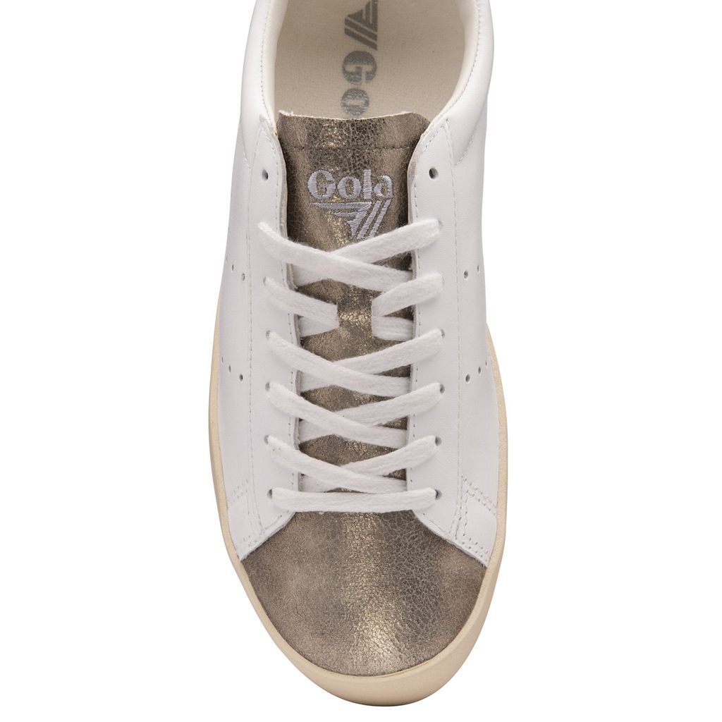 Gola Classics Nova Metallic Sneakers Blancos Dorados Mexico | HFQ-819356
