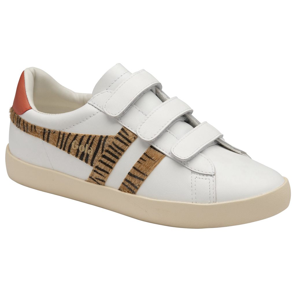 Gola Classics Nova Strap Safari Sneakers Blancos Coral Mexico | CYE-425697