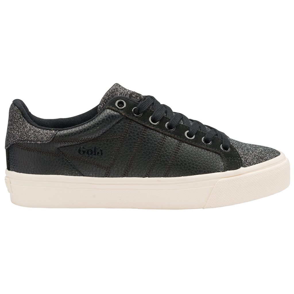 Gola Classics Orchid II Glitter Sneakers Negros Mexico | JZT-653704