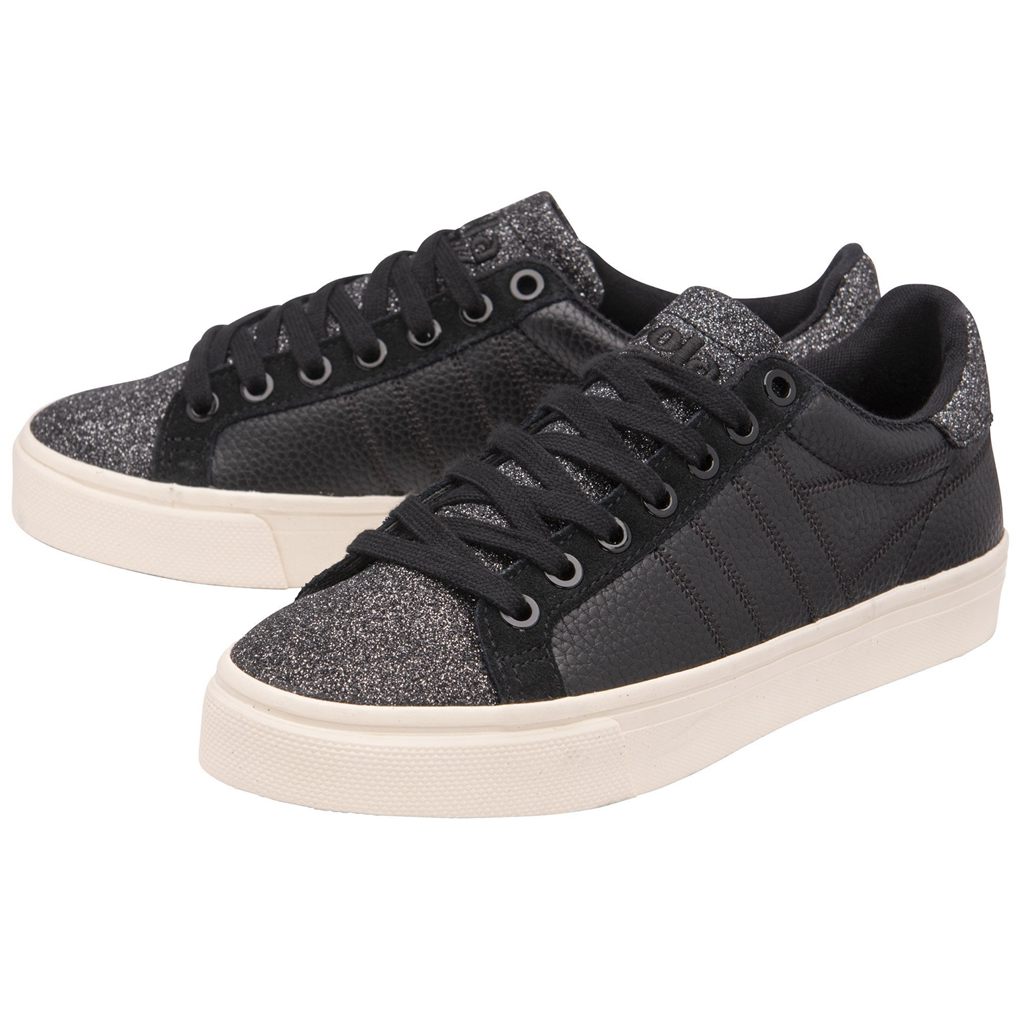 Gola Classics Orchid II Glitter Sneakers Negros Mexico | JZT-653704