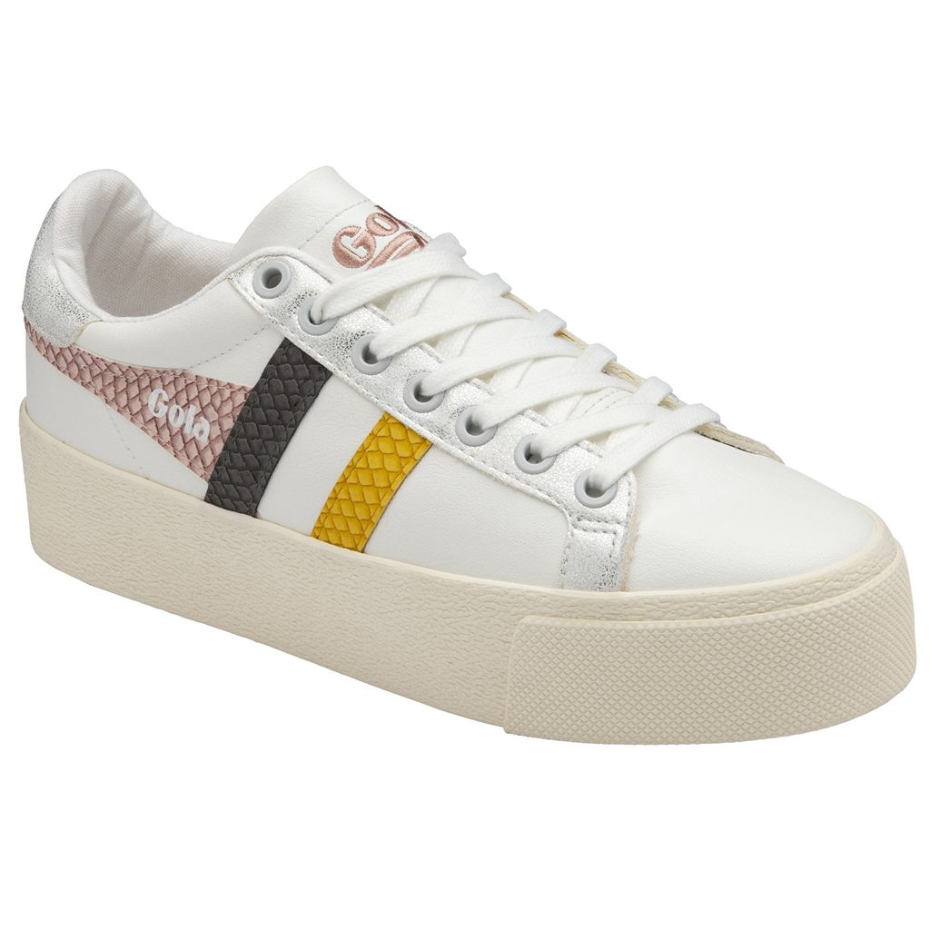 Gola Classics Orchid Platform Trident Snake Sneakers Blancos Rosas Mexico | YBC-652703