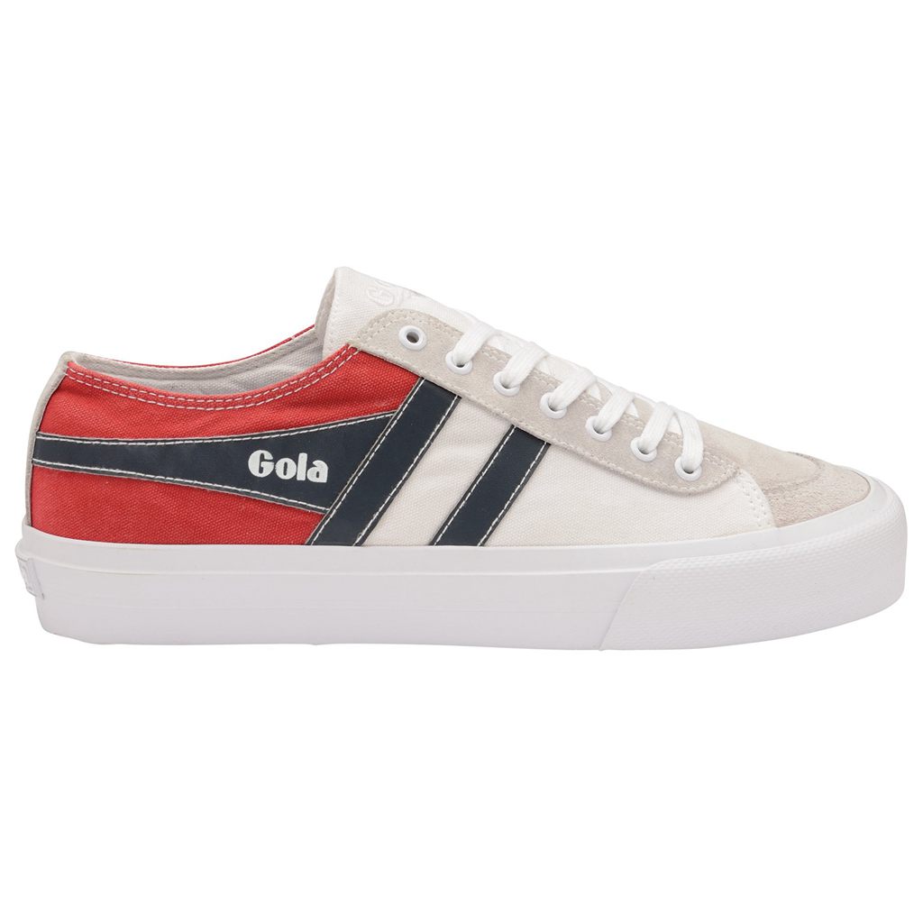 Gola Classics Quota II RWB Plimsoll Sneakers Blancos Rojos Azul Marino Mexico | TKS-849635
