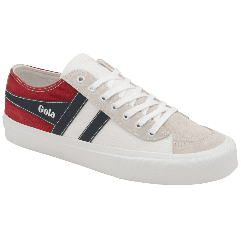 Gola Classics Quota II RWB Plimsoll Sneakers Blancos Rojos Azul Marino Mexico | TKS-849635