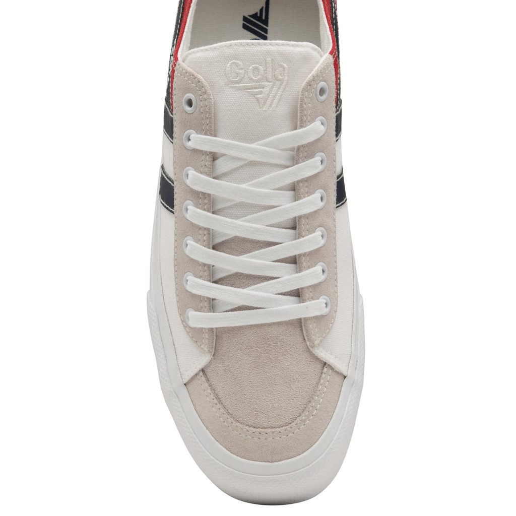 Gola Classics Quota II RWB Plimsoll Sneakers Blancos Rojos Azul Marino Mexico | TKS-849635