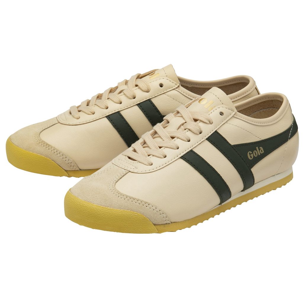 Gola Classics Race Leather Sneakers Kaki Oscuro Mexico | DSU-480396