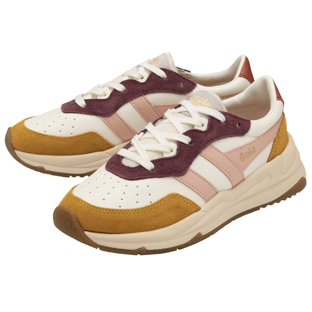Gola Classics Saturn Quadrant Sneakers Blancos Rosas Naranjas Mexico | DCE-718206
