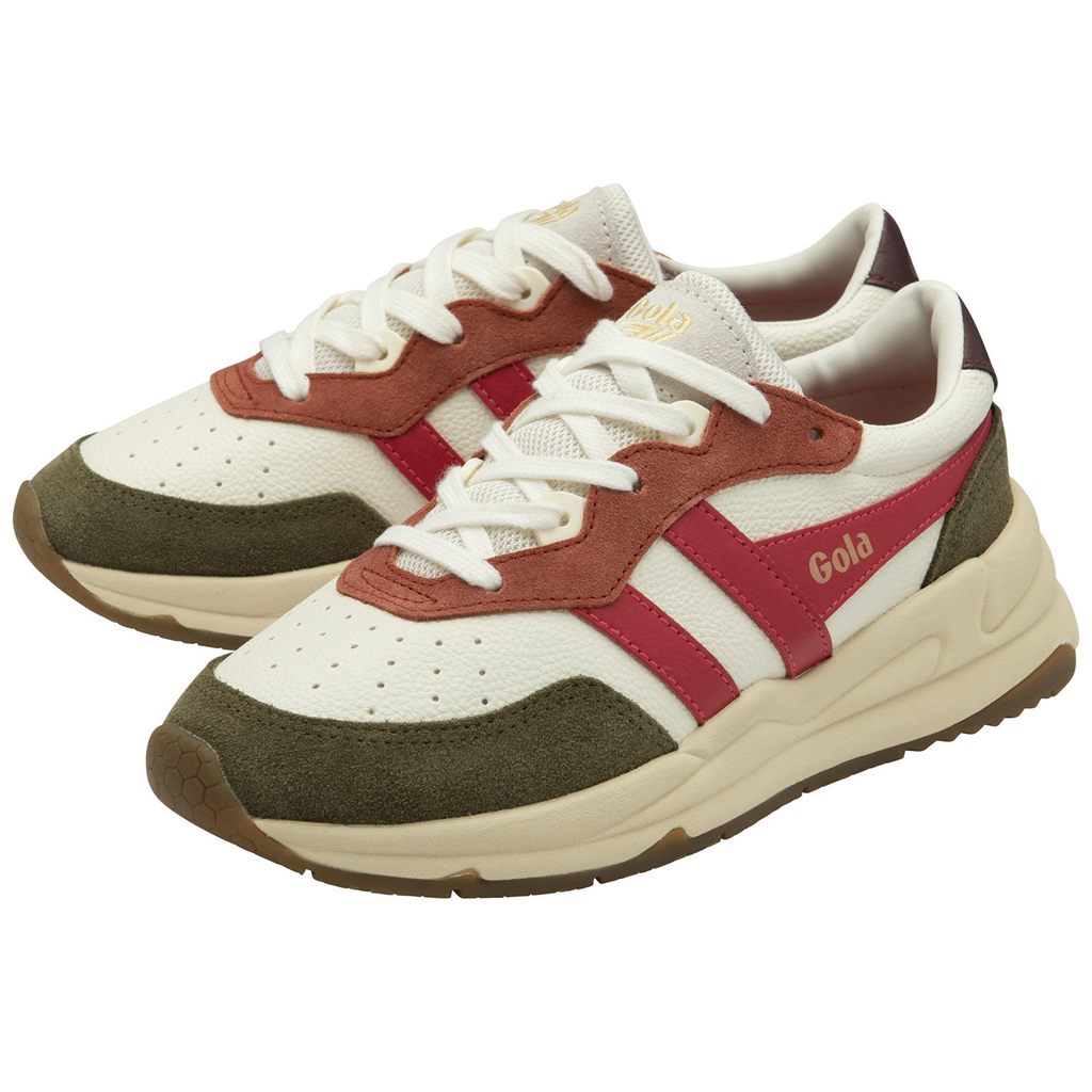 Gola Classics Saturn Quadrant Sneakers Blancos Kaki Mexico | IKA-158960
