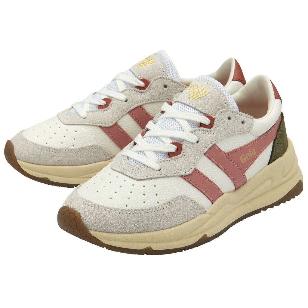 Gola Classics Saturn Sneakers Blancos Coral Rosas Kaki Mexico | RIZ-241605