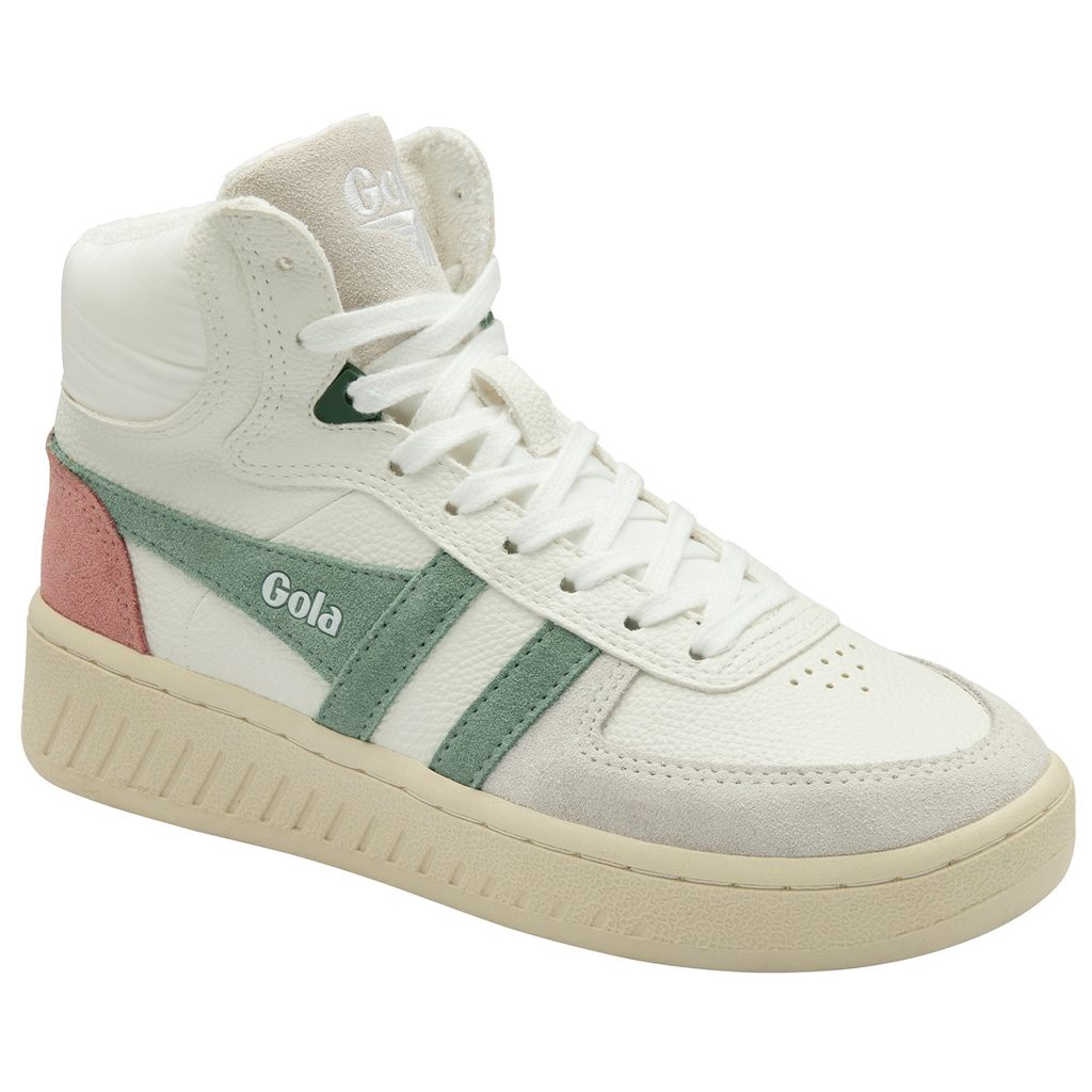 Gola Classics Slam Trident Sneakers Blancos Verdes Coral Rosas Mexico | TBZ-230758