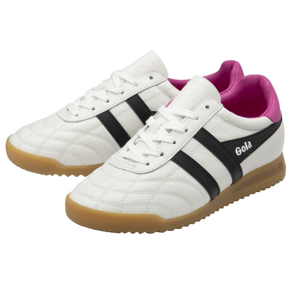 Gola Classics Stadium Sneakers Blancos Negros Rosas Mexico | JLQ-617240