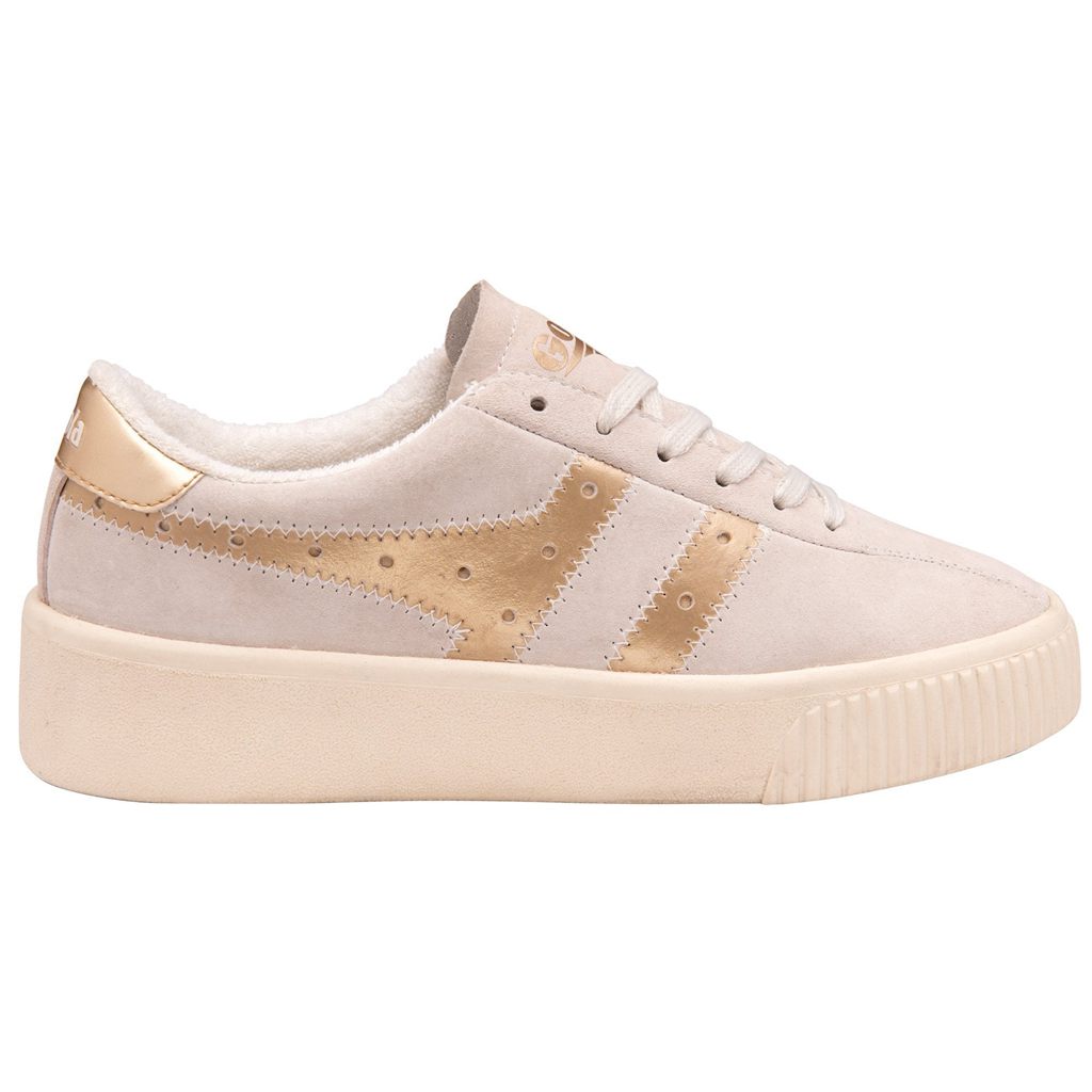 Gola Classics Super Court Metallic Sneakers Blancos Dorados Mexico | KLG-608513