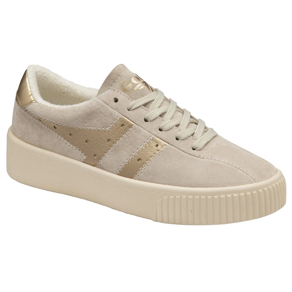 Gola Classics Super Court Metallic Sneakers Blancos Dorados Mexico | KLG-608513
