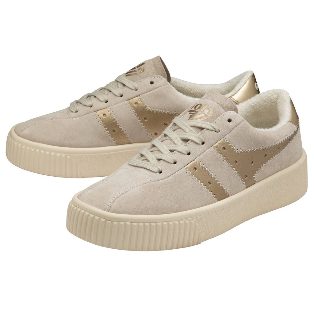 Gola Classics Super Court Metallic Sneakers Blancos Dorados Mexico | KLG-608513