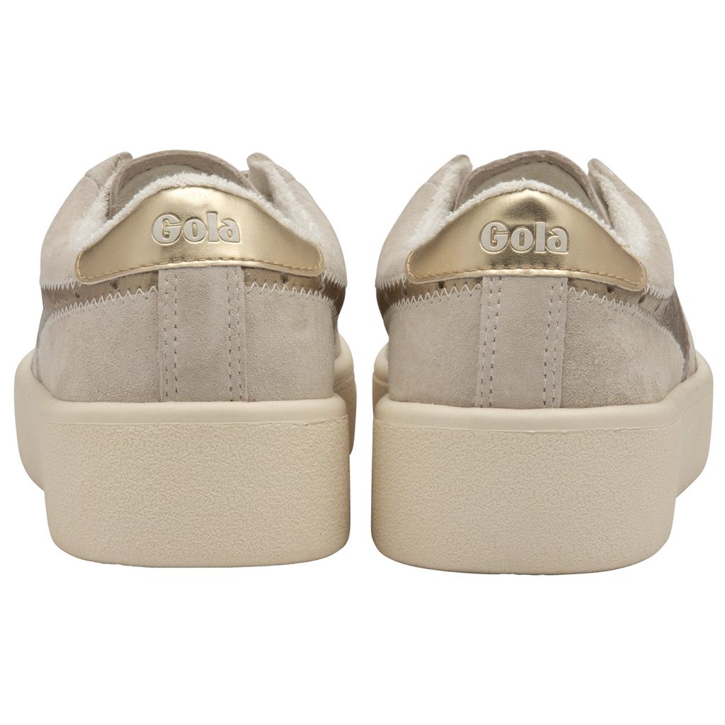 Gola Classics Super Court Metallic Sneakers Blancos Dorados Mexico | KLG-608513