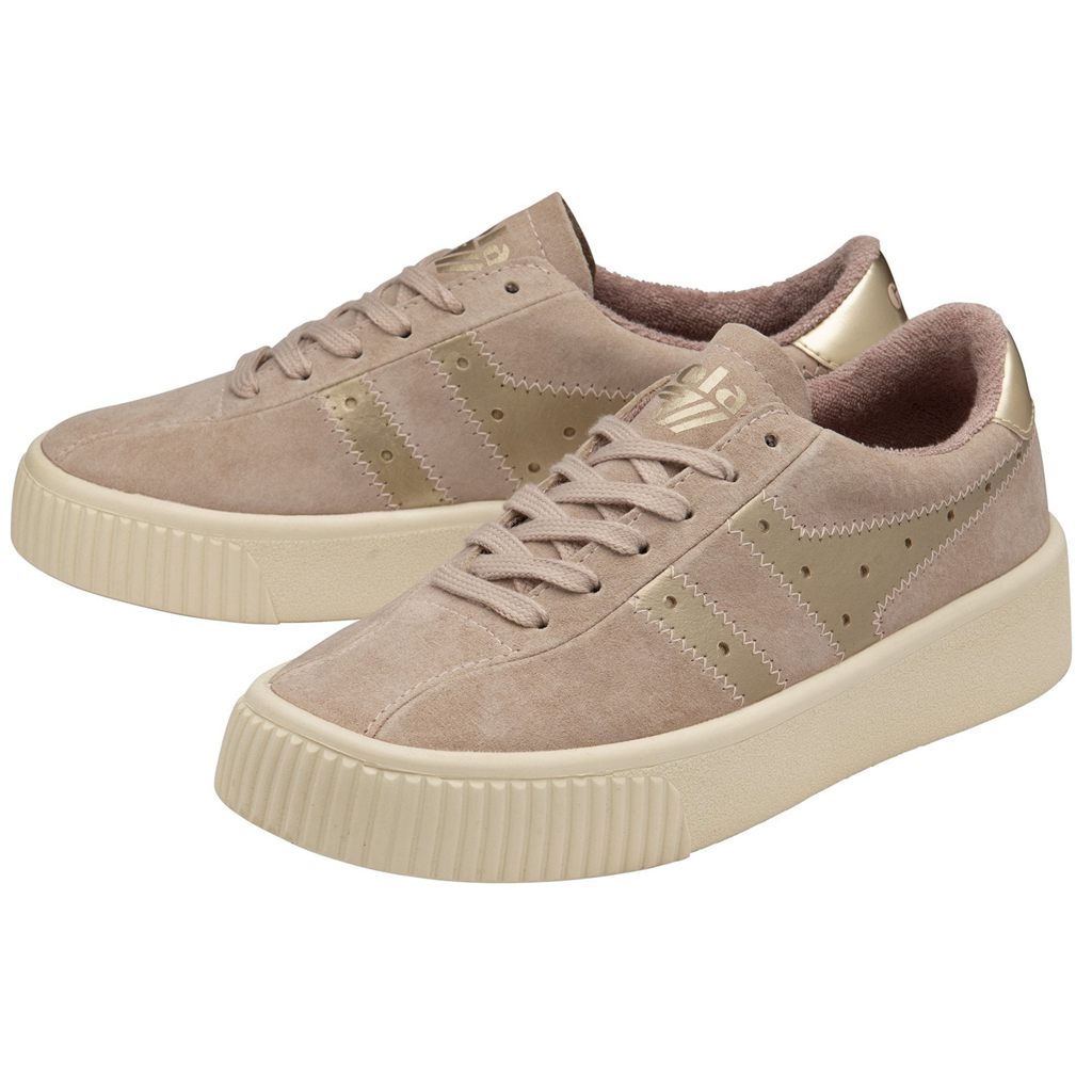 Gola Classics Super Court Metallic Sneakers Dorados Mexico | JOZ-584012