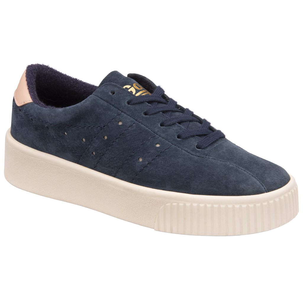 Gola Classics Super Court Suede Sneakers Azul Marino Rosas Mexico | ZPC-745913