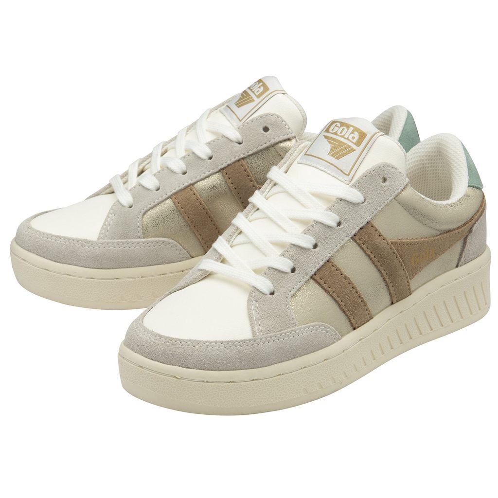 Gola Classics Superslam Blaze Sneakers Dorados Azules Verdes Mexico | FOU-689457
