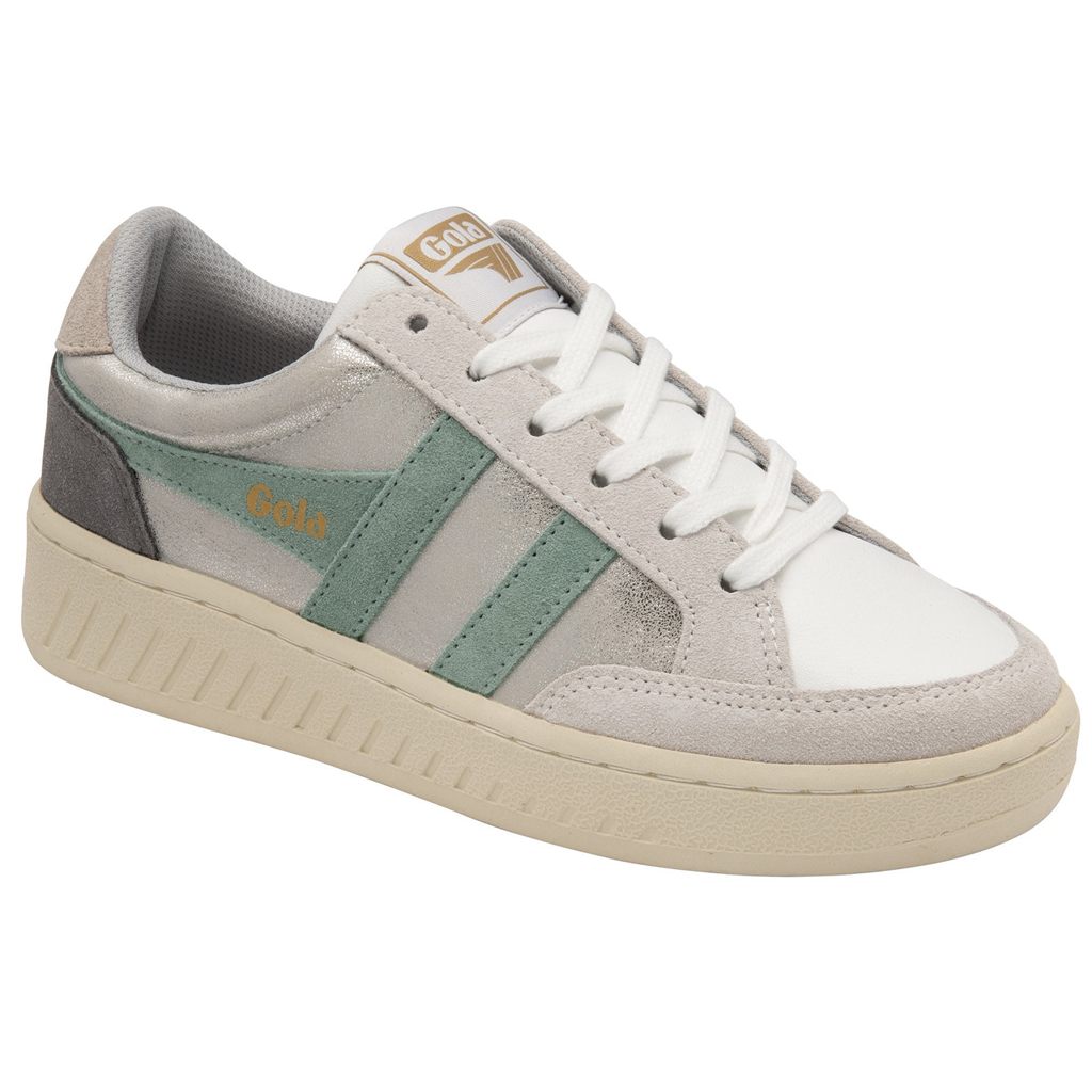 Gola Classics Superslam Blaze Sneakers Plateados Verdes Grises Mexico | FQZ-938756
