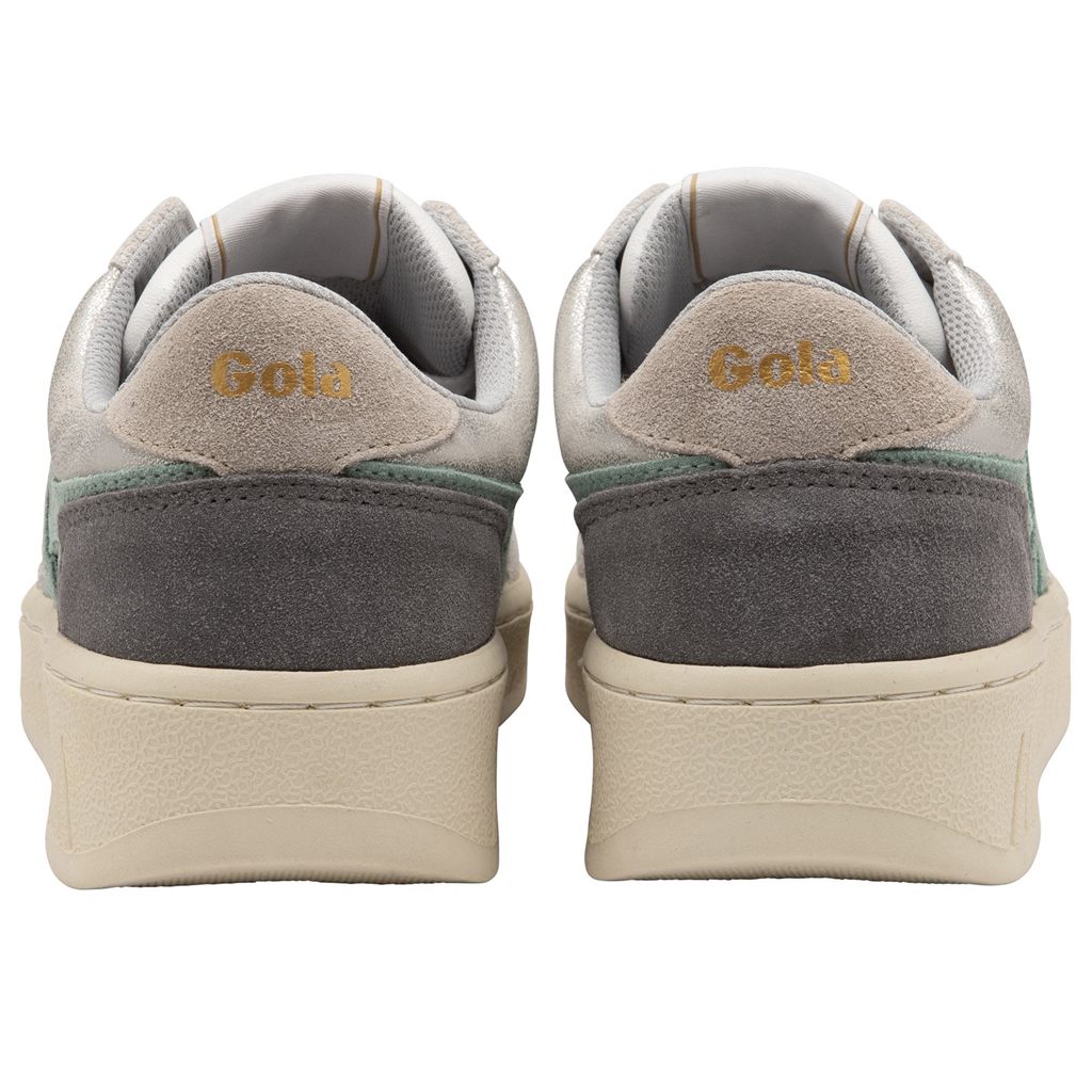 Gola Classics Superslam Blaze Sneakers Plateados Verdes Grises Mexico | FQZ-938756
