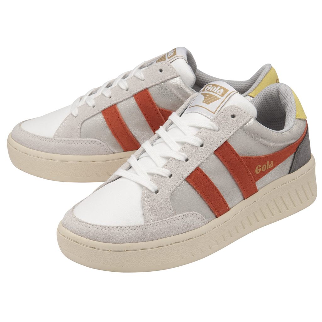 Gola Classics Superslam Blaze Sneakers Plateados Coral Mexico | QUP-697245