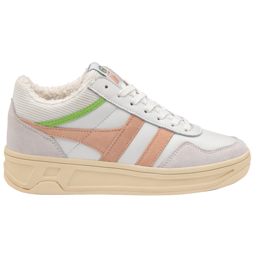 Gola Classics Swerve Sneakers Blancos Rosas Verdes Mexico | JYV-856247