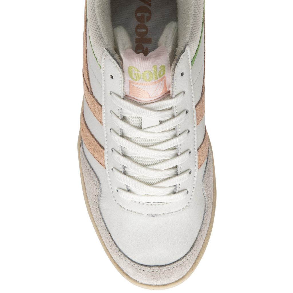 Gola Classics Swerve Sneakers Blancos Rosas Verdes Mexico | JYV-856247