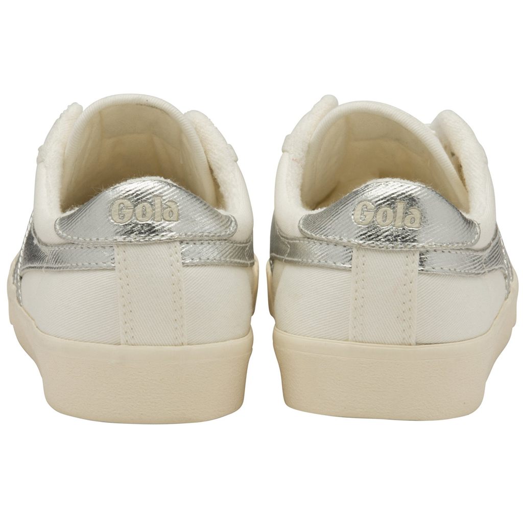 Gola Classics Tennis Mark Cox Sneakers Blancos Plateados Mexico | NQO-379851