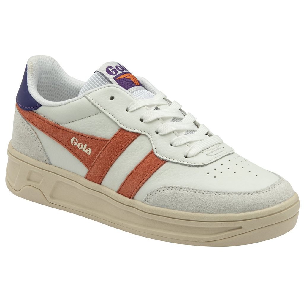 Gola Classics Topspin Sneakers Blancos Coral Azul Rey Morados Mexico | ICF-132690