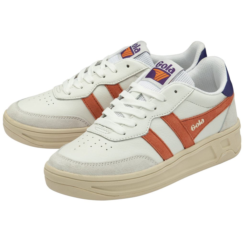 Gola Classics Topspin Sneakers Blancos Coral Azul Rey Morados Mexico | ICF-132690