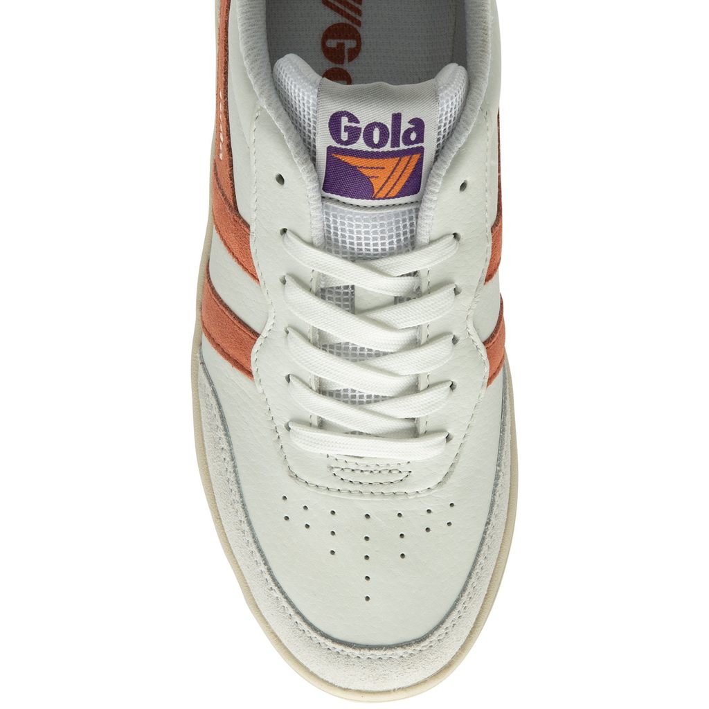 Gola Classics Topspin Sneakers Blancos Coral Azul Rey Morados Mexico | ICF-132690