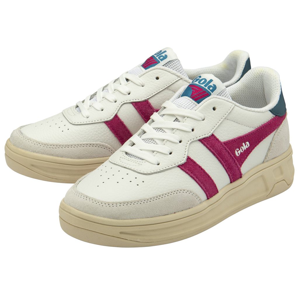 Gola Classics Topspin Sneakers Blancos Fucsia Azules Mexico | MJD-025743