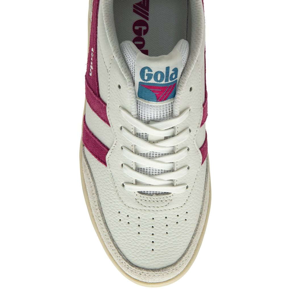 Gola Classics Topspin Sneakers Blancos Fucsia Azules Mexico | MJD-025743