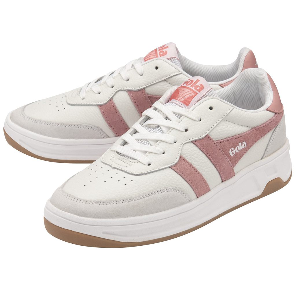 Gola Classics Topspin Sneakers Blancos Rosas Coral Rosas Mexico | KBR-950624