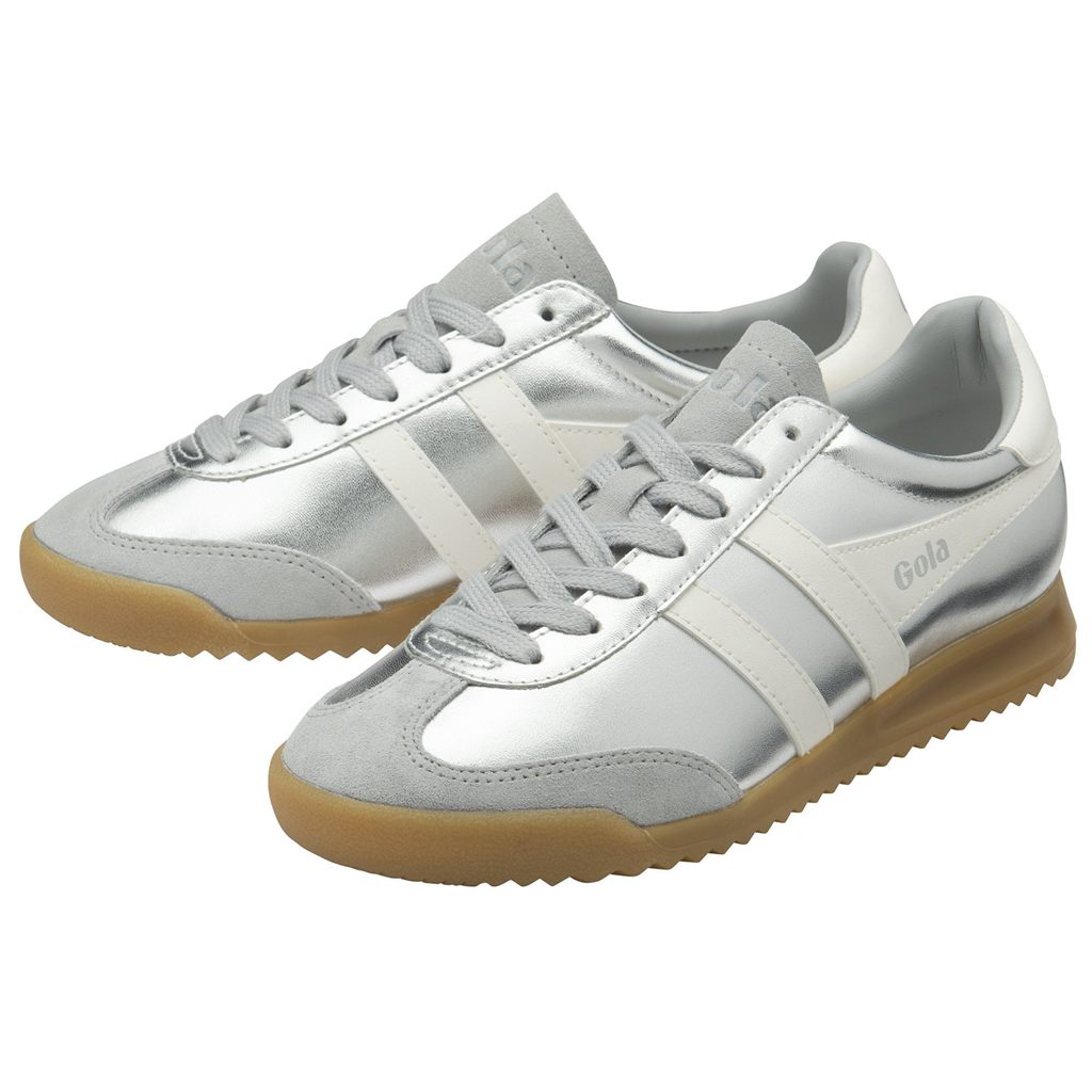 Gola Classics Torpedo Glimmer Sneakers Plateados Blancos Mexico | UVR-590278