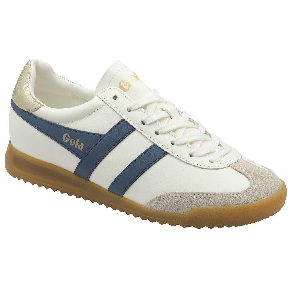 Gola Classics Torpedo Leather Sneakers Blancos Dorados Mexico | VMQ-691045
